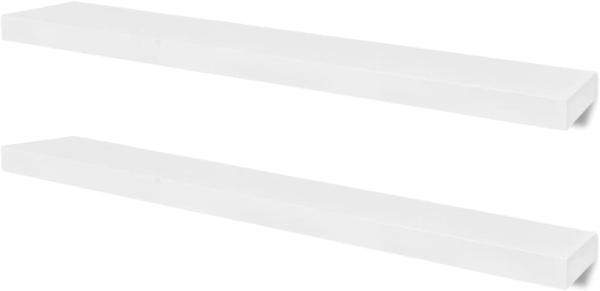 vidaXL Wandregale 2 Stk. MDF Weiß 242185