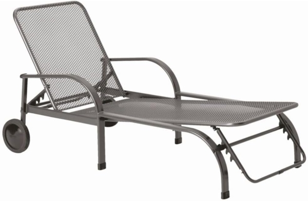 2er Set Chalet Gartenliege silberfarben