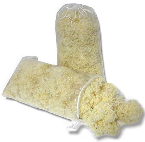 Meivita Kissenfüllung 2x Merino Schafschurwollkugeln Nachfüllpack mit je 150 Gramm