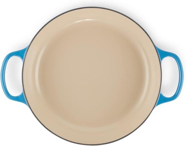 Le Creuset Gusseisen Signature Azurblau Gourmet Profitopf 30 cm Bild 5