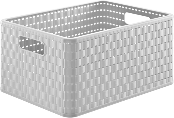 Rotho Korb Country A4, 18 L mistletoe weiß