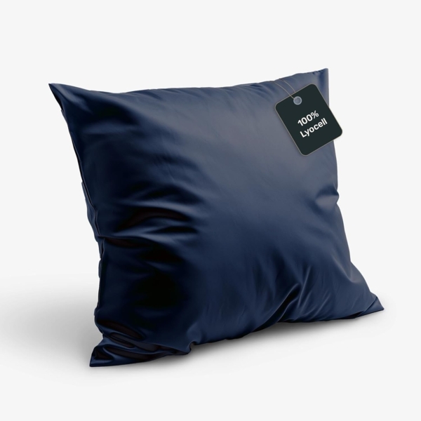 twenty:three® Kissenbezug Lyocell Kissenbezug Midnight Blue, Atmungsaktiv, Ultraweich, 100% TENCEL™ Lyocell, Nachhaltig, 40x40