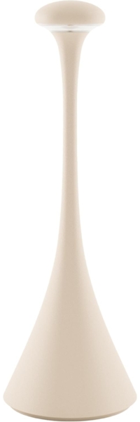 SIGOR LED Tischleuchte Akku-Tischleuchte NUDROP dünenbeige, Dimmbar, LED fest integriert, 2.700 K / 2.200 K