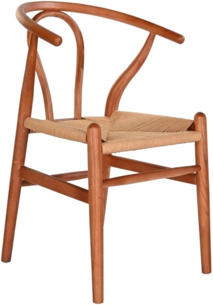 DKD Home Decor Esszimmerstuhl, Skandinavisch, Braun, Metall, 48 x 56 x 80 cm, Ergonomisch Bild 1