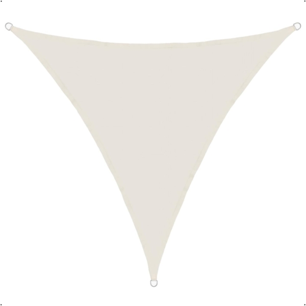 anndora Sonnensegel Tarp 5x5x5 Meter - dreieckiger Sonnenschutz, luftdurchlässiger Stoff