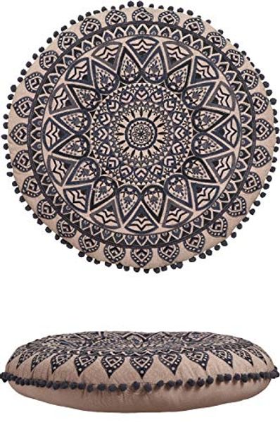 Marrakesch Orient & Mediterran Interior Pouf Arabisches Bodenkissen Aziza 55cm, Sitzkissen, Sitzpouf, Handarbeit
