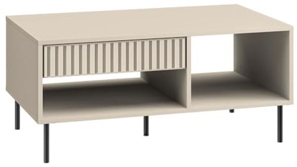 Couchtisch SOPHIE Wohnzimmertisch 100x60x45cm kaschmir matt