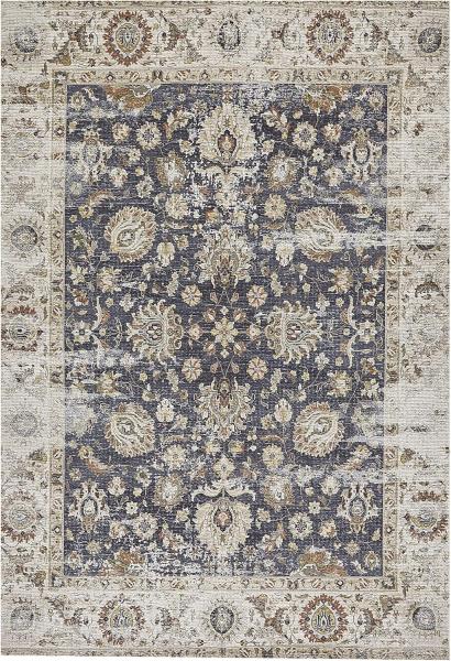 Teppich mehrfarbig orientalisches Muster 140 x 200 cm Kurzflor PELITLI