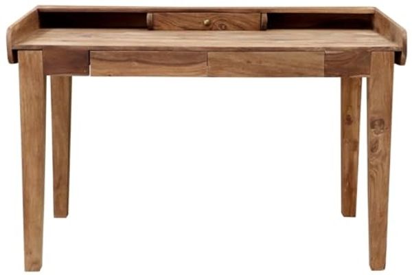 Schreibtisch 130x85x70 aus indischem Sheesham-Massivholz