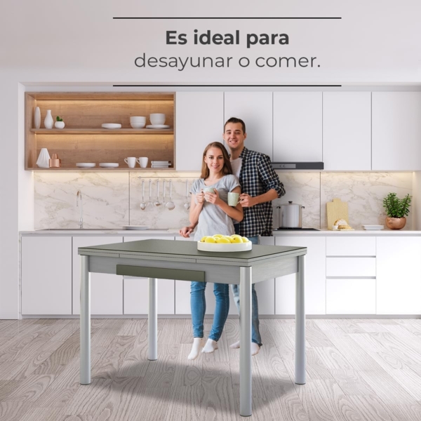 ASTIMESA Amundsen M. 108 100x60, 2 Flügel mit Schublade, rund, weiß laminiert Bild 5