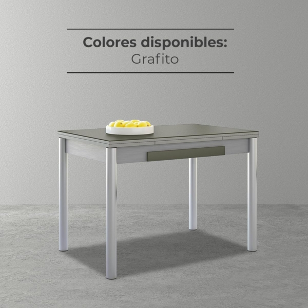 ASTIMESA Amundsen M. 108 100x60, 2 Flügel mit Schublade, rund, weiß laminiert Bild 7