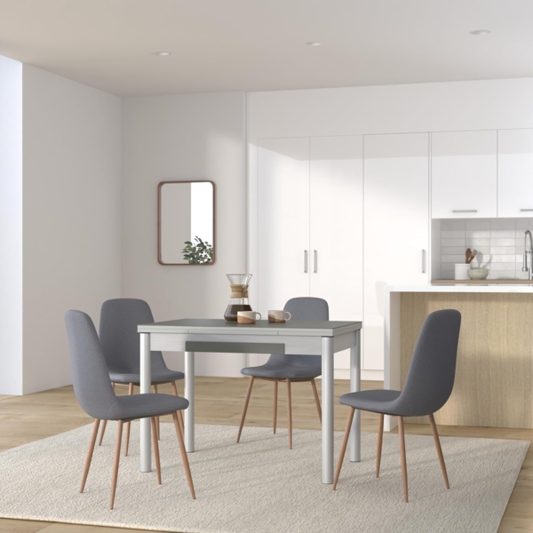 ASTIMESA Amundsen M. 108 100x60, 2 Flügel mit Schublade, rund, weiß laminiert Bild 2