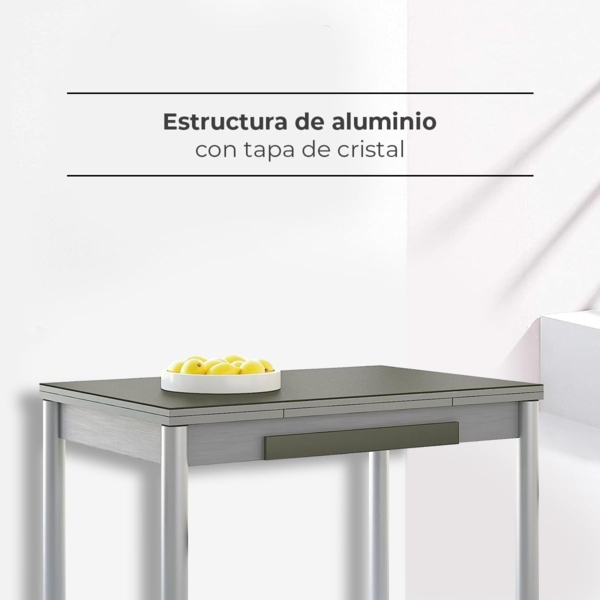 ASTIMESA Amundsen M. 108 100x60, 2 Flügel mit Schublade, rund, weiß laminiert Bild 4