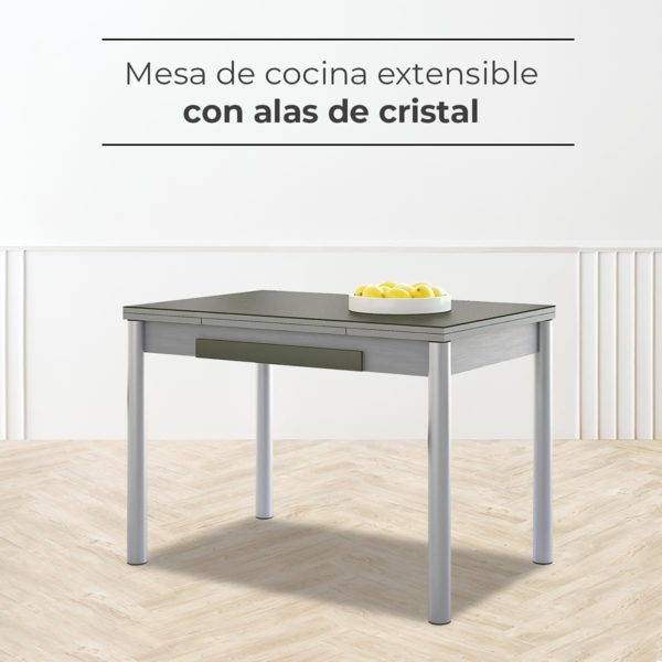 ASTIMESA Amundsen M. 108 100x60, 2 Flügel mit Schublade, rund, weiß laminiert Bild 3