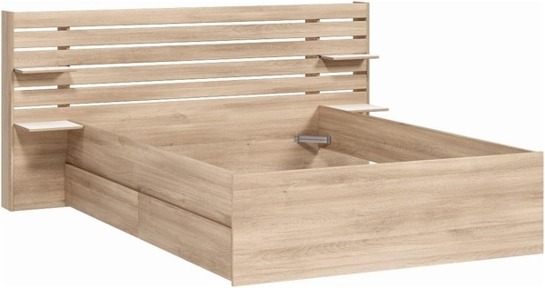 Escale 2 Schubkastenbett 140x200 – Eiche Nachbildung