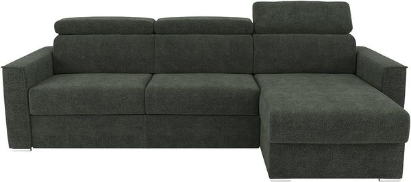 Vente-unique - VIZIR Sofa Stoff Grün - B 223 cm94 cm x H 110 cm95 cm x L 282 cm Bild 4