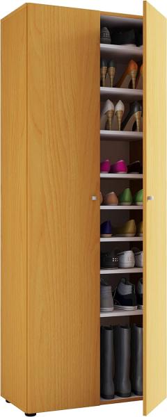 VCM Schuhschrank Vandol 913072 Buche B. 70 x H. 178 x T. 40 cm