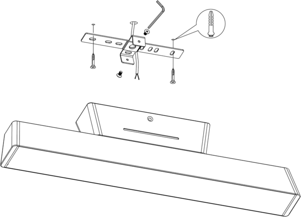 Eglo 99601 Deckenleuchte SIMOLARIS-Z schwarz weiss L:47 B:5,5 H:11cm dimmbar 2700-6500K mit Connect-Z Funktion Bild 7