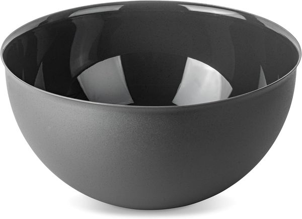 Koziol Schüssel Palsby L, Salatschüssel, Pastaschüssel, Kunststoff-Holz-Mix, Nature Ash Grey, 5 L, 7807701