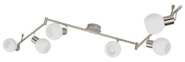 Lindby Deckenleuchten Elaina, Metall, Alu IP20, 6 x 4 W LED