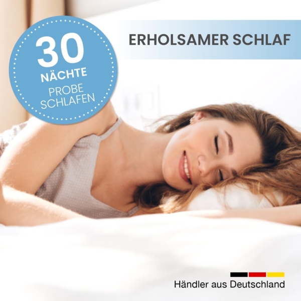 ELONEO, Topper H3 & H4 90x200, 140x200, 180x200 und weitere Größen, 7 cm hoch, Viskoschaum, Wendefunktion, für Hausstauballergiker, schadstoffgeprüft, waschbar Bild 5