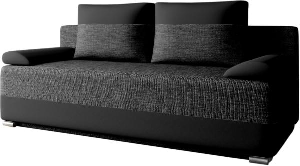 MOEBLO Schlafsofa ATLANTA, Schlafcouch Sofa Couch für Wohnzimmer Schlafsofa Federkern Sofagarnitur Polstersofa mit Bettfunktion, mit Schlaffunktion und Bettkasten, - (BxHxT): 200x90x96 cm