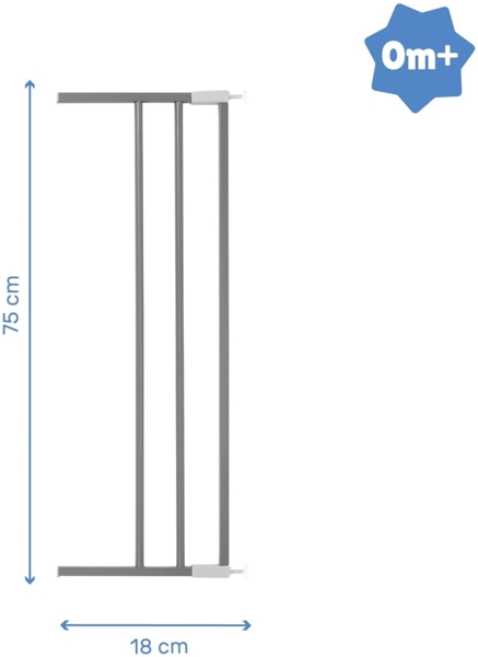 Badabulle Türschutzgitter Verlängerung Safe & Lock 18 cm Bild 2