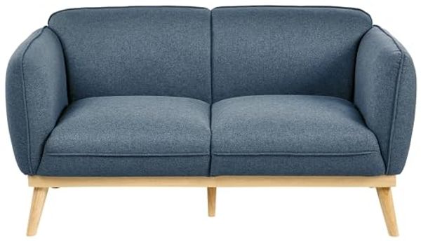 Sofa 2-Sitzer LJUNG Stoff Blau