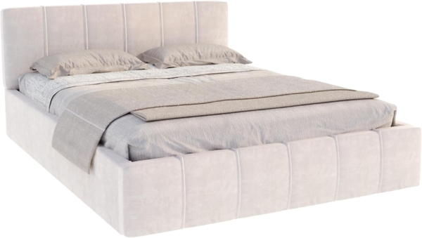 FDM Polsterbett FLORIDA Bettgestell 90x200, 120x200, 140x200, 160x200, 180x200cm (Polsterbett modern mit Bettkasten MADE IN EU - mit hochwertigem Velours Bezug, verfügbar 90x200 120x200 140x200 160x200 180x200cm, Bettrahmen, Bett, mit großen gepolstert...