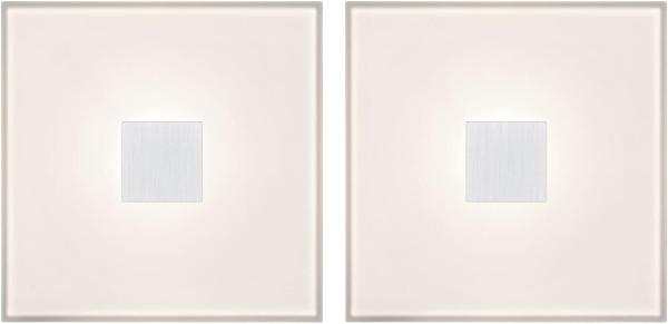 Paulmann 78401 LumiTiles LED Fliesen Square 2er-Basisset 100x10mm IP44 2700K Weiß