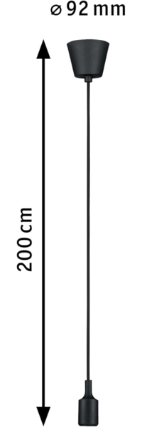 Paulmann No. 50346 Pendelleuchte Neordic Ketil 1-flammig 1x20W E27 schwarz Bild 3