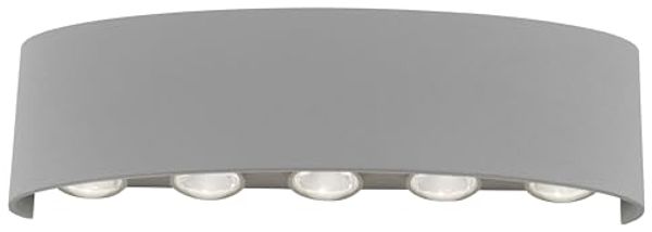 Paul Neuhaus 9489-21 CARLO Wandleuchte silber IP54 groß