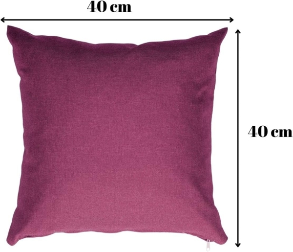 chilly pilley Palettenkissen Gartenkissen Palettenauflage Palettenpolster Indoor Outdoor Waschbar Abnehmbar Sitzkissen Rückenkissen (6er Set, Violett) Bild 9