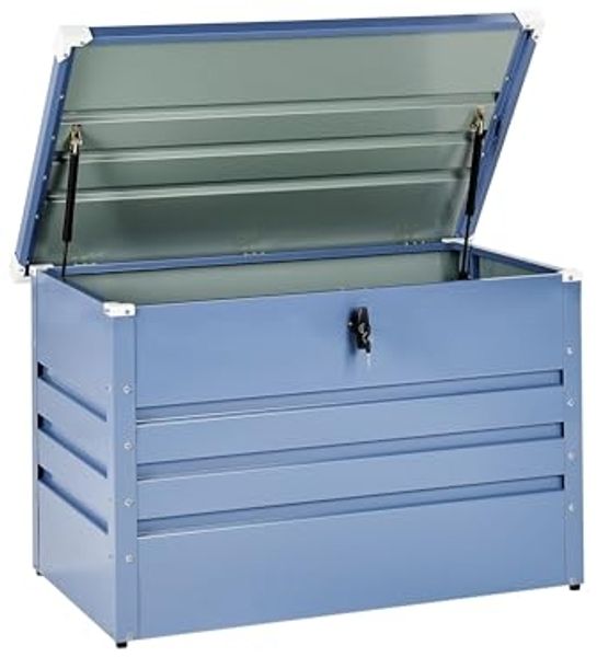 Aufbewahrungsbox CEBROSA Metall 100 cm 62 cm Blau
