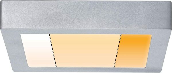 Paulmann No. 79794 LED Panel Carpo eckig 13 W Chrom matt 22,5 cm 3 Stufen dimmbar