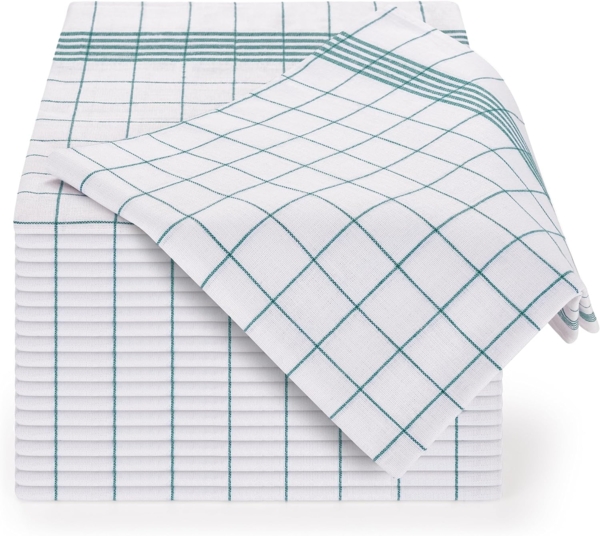 Blumtal Geschirrtuch Hochwertige im praktischen Set, (Set, 10-tlg, Set bestehend aus 5, 10 oder 20), in der Größe 50x70 cm, 100% Baumwolle