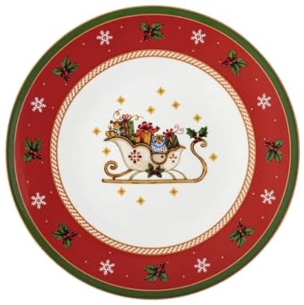 Hutschenreuther Plätzchenteller Happy Wintertime Red, Servierplatte, Porzellan, Mehrfarbig, 31 cm, 02488-727471-12785