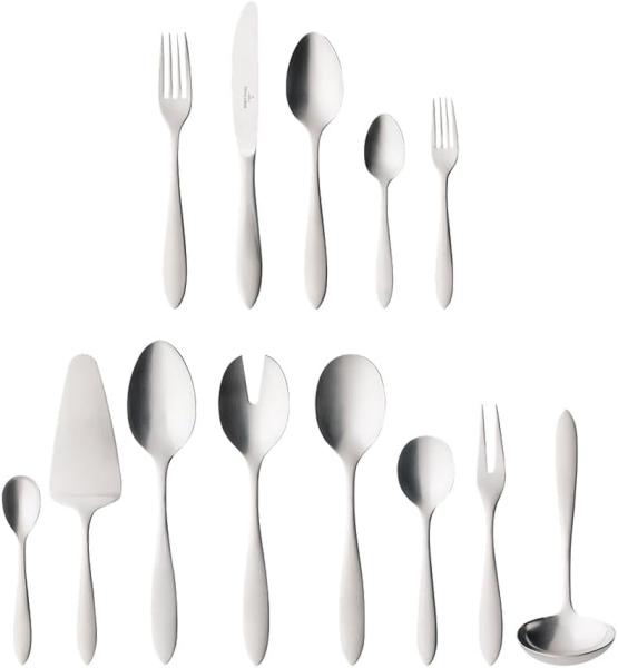 Tafelbesteck 68tlg. 44x29x9cm Arthur gebürstet Villeroy und Boch Menü-Besteck-Set, Spülmaschinenfest