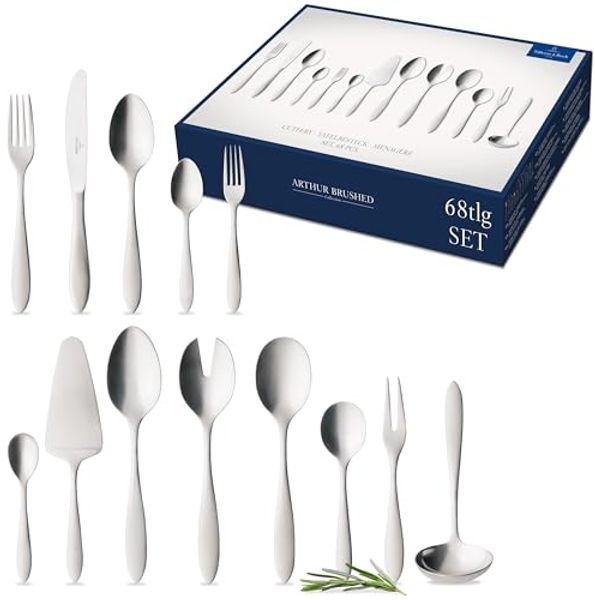 Villeroy & Boch Arthur gebürstet Tafelbesteck 68-teilig