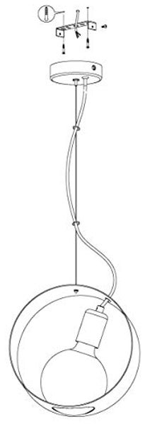 Eglo 43128 LED Pendelleuchte MAIDENHEAD schwarz L:23,5cm B:10,5cm H:110cm höhenverstellbar Bild 4