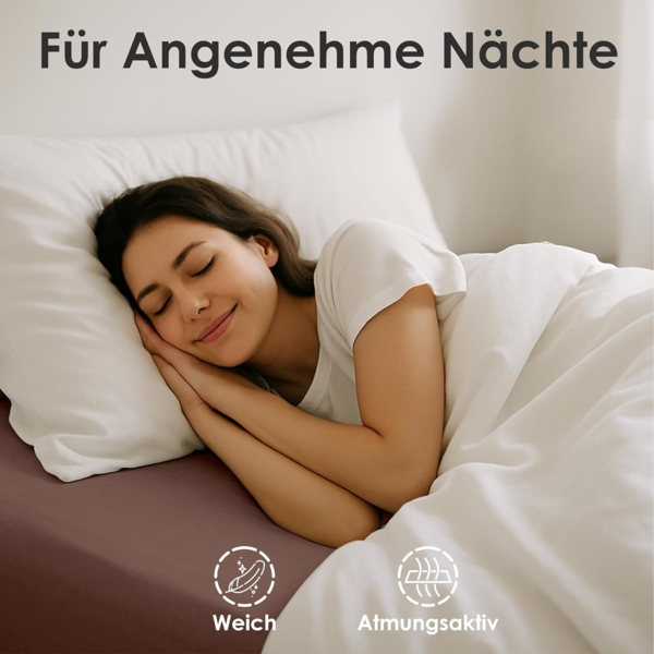 Strauss Home Spannbettlaken Premium, Gummizug: Rundumgummi, 150gr/m2 Premium Jersey 100% Baumwolle Bild 4