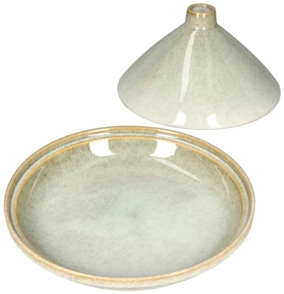 MamboCat Schmortopf MamboCat Tajine Steingut hellgrün Schale mit Deckel Ofenform