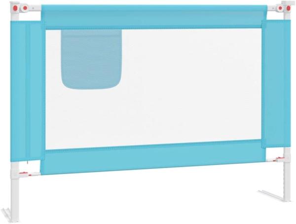 Kleinkind-Bettschutzgitter Blau 90x25 cm Stoff