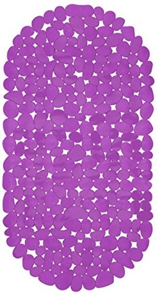 Badematte Badewanneneinlage 68 x 35 cm oval mit Saugnoppen Badematte für die Badewanne in verschiedenen Farben Einlage Badewannenmatte Antirutsch