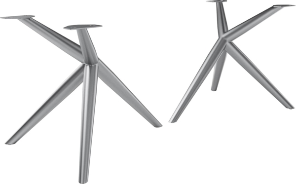 Tischgestell Estelar rund Edelstahl (2er-Set)
