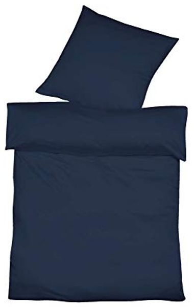 Fleuresse Halbleinen-Bettwäsche Provence, 6544 navy