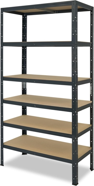 shelfplaza HOME 200x110x50 cm Schwerlastregal in anthrazit mit 6 Böden und 145 kg Traglast pro Boden Bild 7