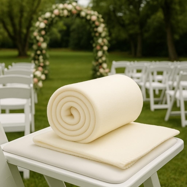 Wohndecke Luxus Fleecedecke Kuscheldecke Größe 130x170 cm Farbe Creme, Betz, 180 g/m² Bild 2