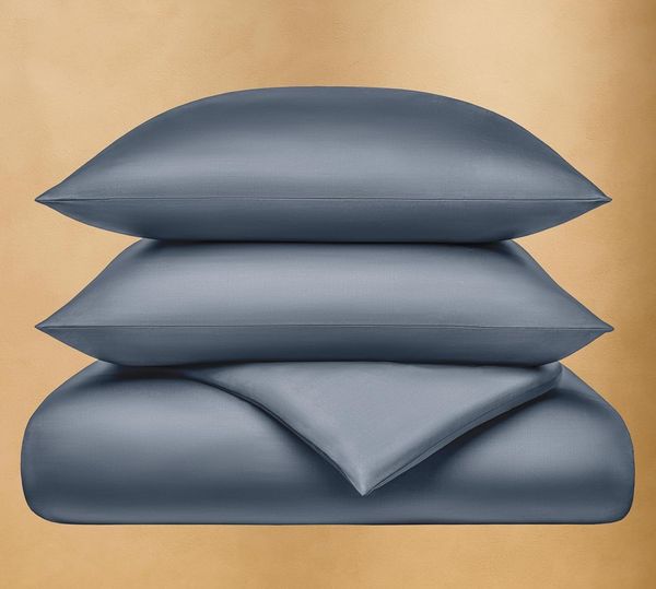 Seralino Bettwäsche Mako Satin Bettwäsche (100% Bio Baumwolle) mit Kissenbezug, 2 teilig, Fairtrade/ GOTS zertifiziert, uni Bettwäsche Set mit Reißverschluss
