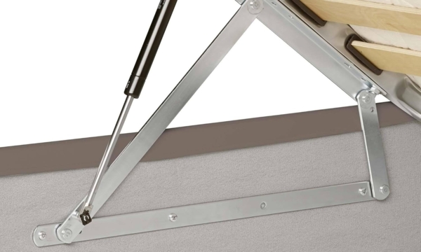 Talamo Italia - Einzelbett Sarah, Bettkasten mit Kunstlederbezug, 100 % Made in Italy, Öffnung vorne, geeignet für Matratzen 90x200 cm, Taupe Bild 8